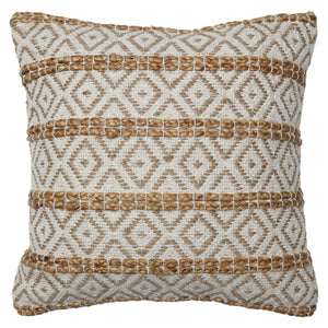 Handwoven Jute Cotton Diamond Cushion cover Handwoven Jute Cotton Diamond Cushion cover