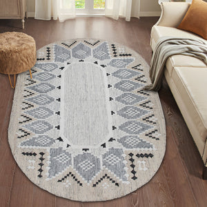 Ovaloid Recycled PET Rug Natural Ovaloid Recycled PET Rug Natural