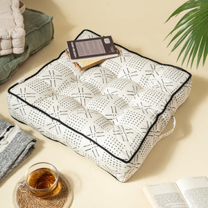 Boho Contrast Floor Cushion Boho Contrast Floor Cushion