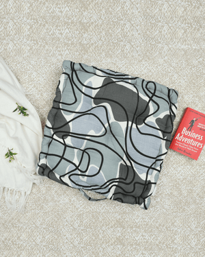 Zig Zag Caviar Floor Cushion Zig Zag Caviar Floor Cushion