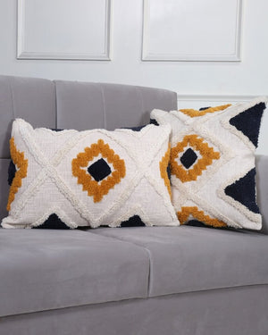 Diamond Boho Cushion - Sunflower - Weave Abode Diamond Boho Cushion - Sunflower - Weave Abode