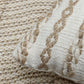 Handwoven Jute Ribbed Cotton Cushion cover