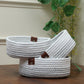 Multipurpose braided basket (set of 3)