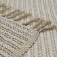 Handwoven natural throw