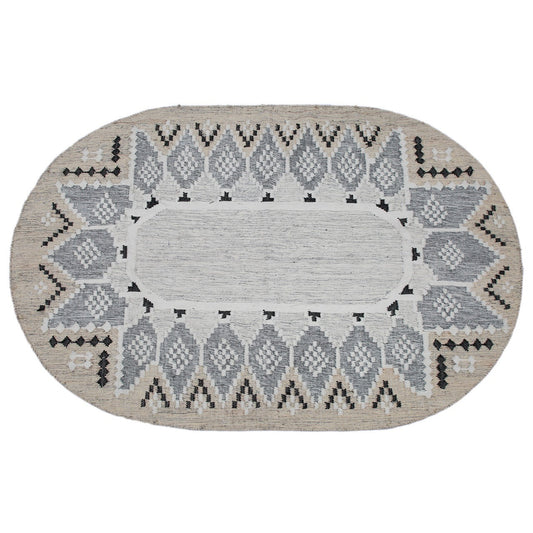 Ovaloid Recycled PET Rug Natural