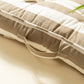 Beige Stripe Floor Cushion