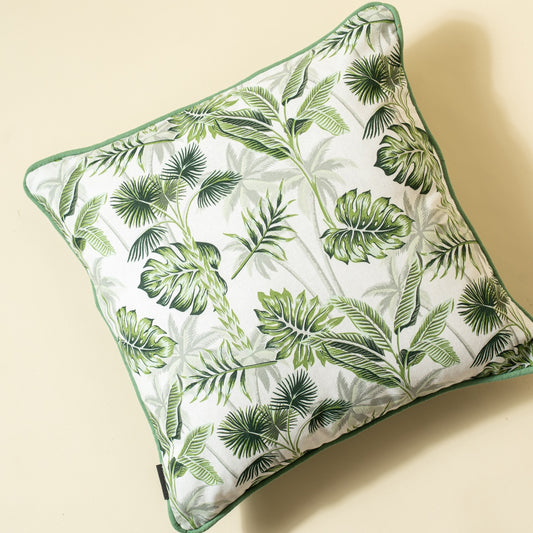 Green Leaf Cushion Cover