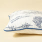 Navy Leaf Cushion Cover