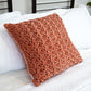 Hand Pleated Cross Cinnamon Cushion Cover