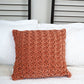 Hand Pleated Cross Cinnamon Cushion Cover