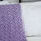 Hand Pleated Cross Lavender Cushion Cover