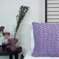 Hand Pleated Cross Lavender Cushion Cover