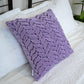 Hand Pleated Petal Lavender Cushion Cover