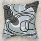 Zig Zag Caviar Cushion