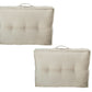 Beige Floor Mattress Back Cushion (set of 2) - Weave Abode