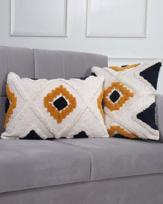 Diamond Boho Cushion - Sunflower - Weave Abode