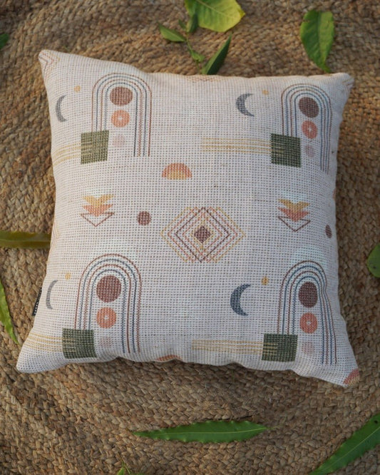 Earthy Elegance Boho Jute Cushion Cover - Weave Abode