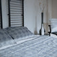 Geometric Grey bedspread - Weave Abode