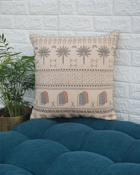 Tribal Treasure Boho jute cushion cover - Weave Abode