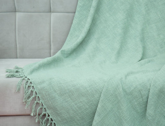 Minty Green Throw